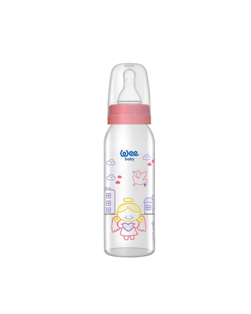 WEE BABY GLASS FEEDING BOTTLE 250 ML NO:1 12X6