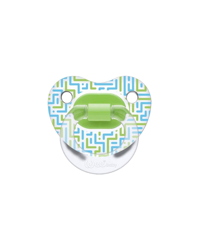 WEE BABY TRANSPARENT PATTERNED ORTHODONTIC SOOTHER NO.2