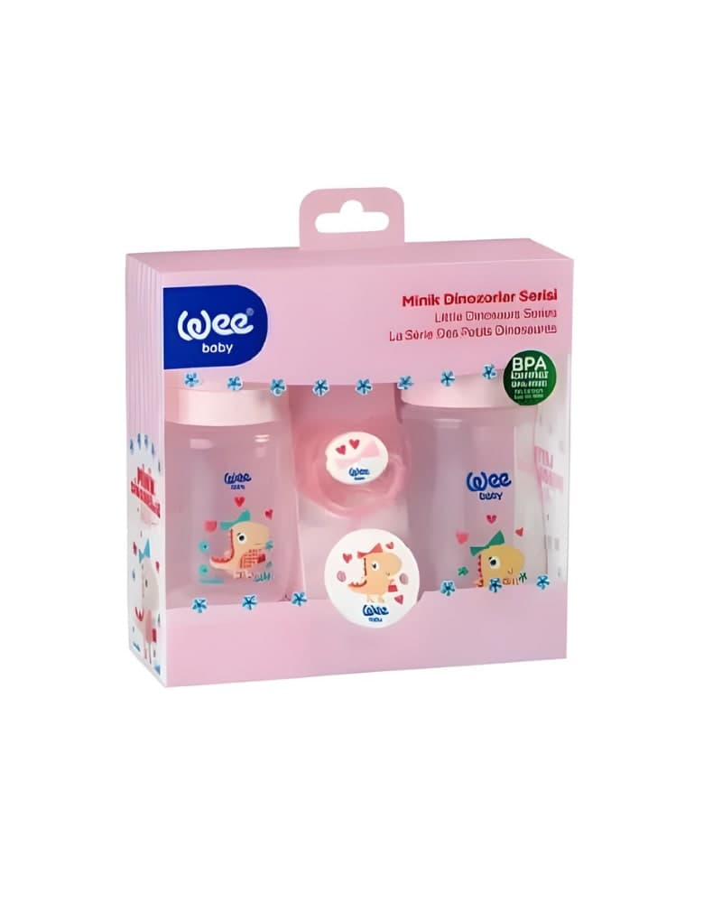 WEE BABY DINO SET PINK