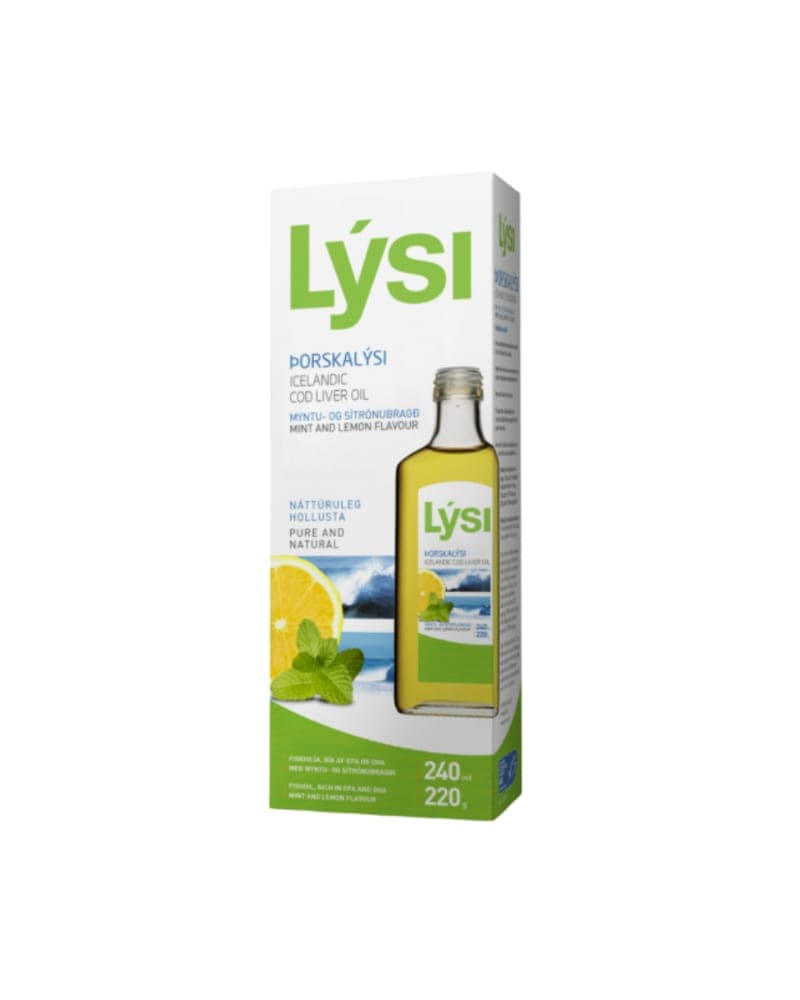 LYSI COD LIVER OIL LEMON MINT 240 ML SIRUP