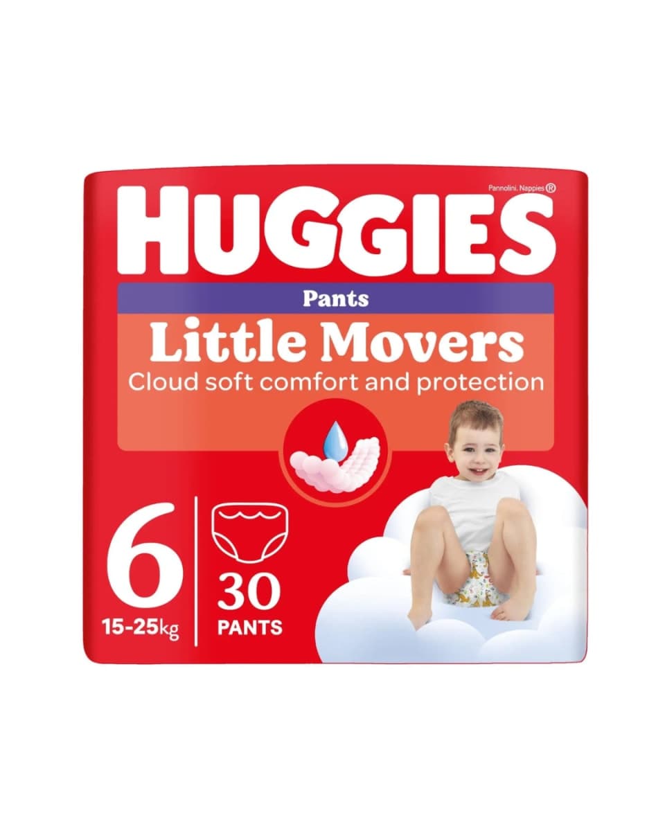 HUGGIES LITTLE MOVERS PANTS (6),UNI.3 CP